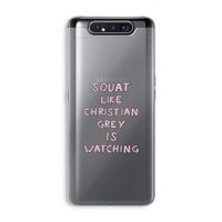 Christian Grey: Samsung Galaxy A80 Transparant Hoesje