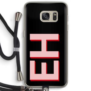 Monogram: Samsung Galaxy S7 Transparant Hoesje met koord