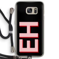 Monogram: Samsung Galaxy S7 Transparant Hoesje met koord