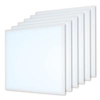6x LED Paneel - 62x62 cm - 36 Watt - 4860lm (135lm/W) - 6500K daglicht wit - Flikkervrij - UGR22 - 5 jaar garantie