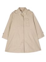 MM6 Maison Margiela Kids trench à coupe évasée - Tons neutres