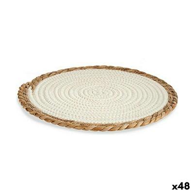 Placemat Gift Decor 89716 89716 Wit Natuurlijk Natuurlijke Vezel 30 x 1 x 30 cm (48 Stuks)