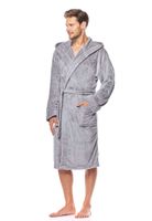 #Best badjas fleece lichtgrijs-xl