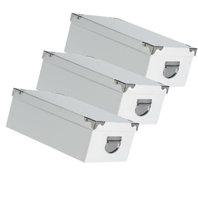 Spullen Opbergdoos box - 3x - wit - 28 x 20 x 11 cm - Karton - Diverse toepassingen Spullen Opbergdoos box - 3x - wit - 28 x 20 x 11 cm - Karton - Diverse toepassingen