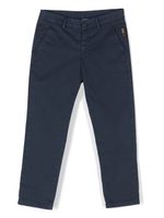 Roberto Cavalli Junior pantalon droit à logo - Bleu - thumbnail