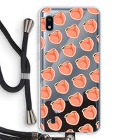 Just peachy: Samsung Galaxy A10 Transparant Hoesje met koord