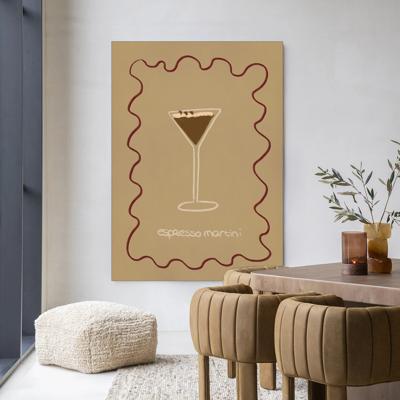 Urban Cotton Wandkleed 'Esma' 80 x 110cm in Frame - black