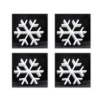 8x Piepschuim vormen ijskristal 20 cm hobby/knutselmateriaal
