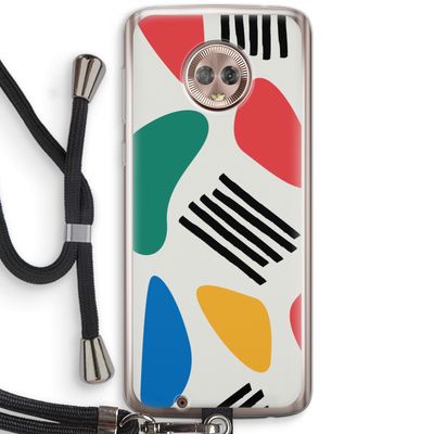 Illustratieve pop 1: Motorola Moto G6 Transparant Hoesje met koord