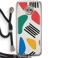Illustratieve pop 1: Motorola Moto G6 Transparant Hoesje met koord