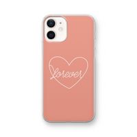 Forever heart: iPhone 12 Transparant Hoesje
