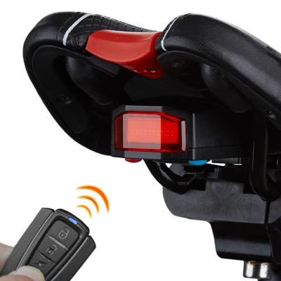 ANTUSI A6 USB opladen COB lichtbron Smart Cycling Bike waarschuwing Alarm achterlicht met afstandsbediening