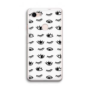 Eye pattern #2: Google Pixel 3 Transparant Hoesje
