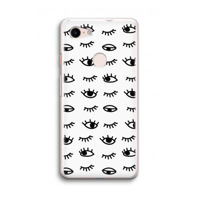Eye pattern #2: Google Pixel 3 Transparant Hoesje