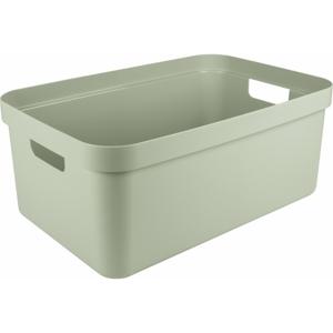 Sunware opbergbox Sigma Home - kunststof - 45 liter - lichtgroen - opberg dozen/bakken