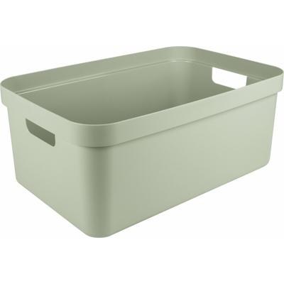Sunware opbergbox Sigma Home - kunststof - 45 liter - lichtgroen - opberg dozen/bakken