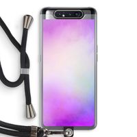 Clouds pastel: Samsung Galaxy A80 Transparant Hoesje met koord