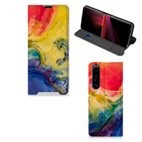 Bookcase Sony Xperia 1 III Watercolor Dark - thumbnail