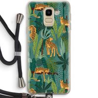 Luipaard 2: Samsung Galaxy J6 (2018) Transparant Hoesje met koord