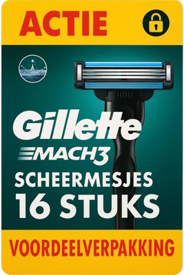 Gillette Gillette Mach3 scheermesjes 16 - voordeelpack