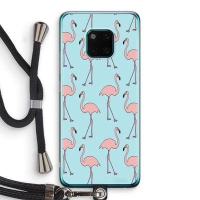Anything Flamingoes: Huawei Mate 20 Pro Transparant Hoesje met koord