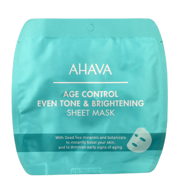 Ahava T.T.S. Age Control Even Tone & Bright. Sheet Mask 17 g Masker