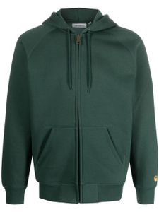 Carhartt WIP hoodie zippée à logo brodé - Vert