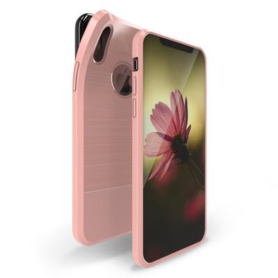 Apple iPhone X | Xs | TPU Hoesje | Geborsteld Rose