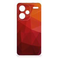 TPU Hoesje voor Xiaomi Redmi Note 13 Pro Plus Polygon Red