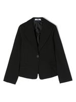 MSGM Kids blazer à patch logo - Noir - thumbnail