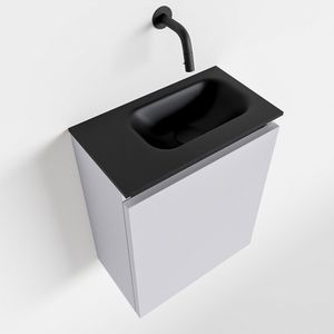 Toiletmeubel Mondiaz Ture | 40 cm | Meubelkleur Cale | Eden wastafel Urban Rechts | Zonder kraangat
