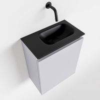Toiletmeubel Mondiaz Ture | 40 cm | Meubelkleur Cale | Eden wastafel Urban Rechts | Zonder kraangat