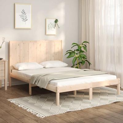 Bedframe zonder matras massief grenenhout 150x200 cm