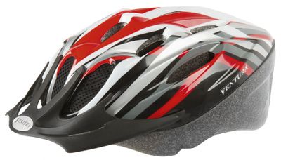 Ventura Fietshelm Rood / Zwart / Wit Maat 53 57 cm (M) Ventura Fietshelm Rood / Zwart / Wit Maat 53 57 cm (M)