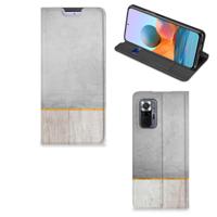 Xiaomi Redmi Note 10 Pro Book | Wallet Case | Wood Concrete