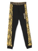 Versace Kids pantalon de jogging à motif Barocco Kids - Noir