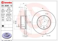 Remmenset, remschijf BREMBO, Remschijftype: Binnen geventileerd, Inbouwplaats: Achteras: , u.a. für Renault, Opel, Nissan - thumbnail