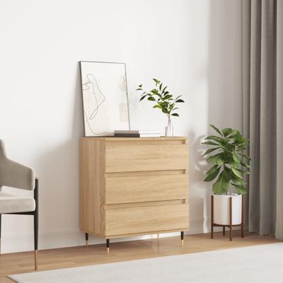 Dressoir 60x35x70 cm bewerkt hout sonoma eikenkleurig