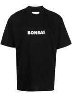 Bonsai t-shirt en coton à logo imprimé - Noir