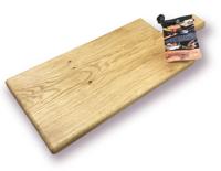 De smikkelplank rustiek eikenhouten serveerplank 50cm FSC - Vlot
