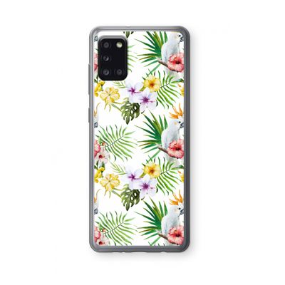 Gele kuif: Samsung Galaxy A31 Transparant Hoesje
