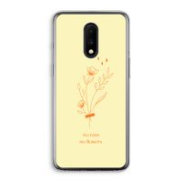 No rain no flowers: OnePlus 7 Transparant Hoesje