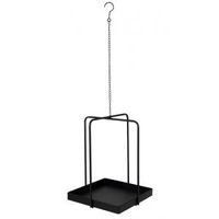 Eton Hanging Display Square Black 35x35x108 cm zwarte metalen plantenhanger met vierkant plateau - thumbnail