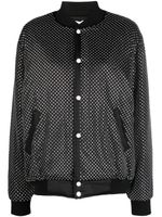 P.A.R.O.S.H. veste bomber à ornements en cristal - Noir