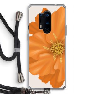 Orange Ellila flower: OnePlus 8 Pro Transparant Hoesje met koord