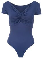 Amir Slama swimsuit with gathered details - Bleu - thumbnail