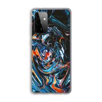 Black Unicorn: Samsung Galaxy A72 Transparant Hoesje