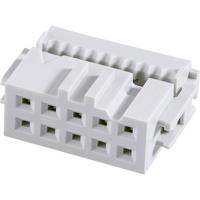 FCI 71600-104LF Pinconnector Rastermaat: 2.54 mm Totaal aantal polen: 4 Aantal rijen: 2 1 stuk(s)