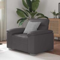 Sofastoel Grijs 60 cm Kunstleer