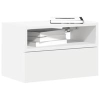 Nachtkastjes 2 st wandgemonteerd 45x26x28,5 cm wit